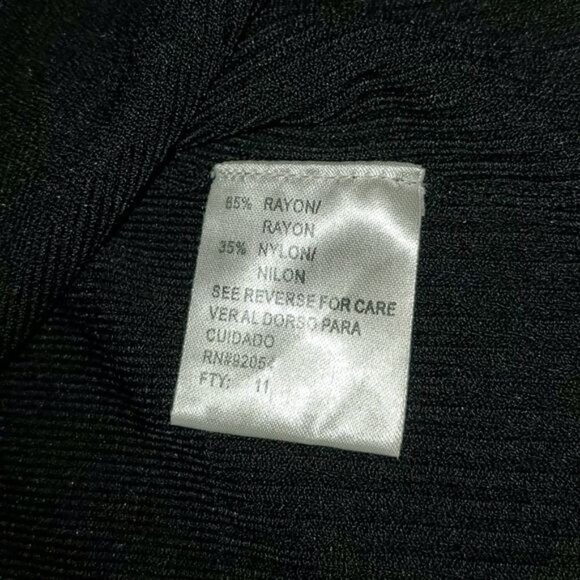 Debbie Morgan Black Unique Accent Gold like Floral Buttons LS Sz XL Cardigan - Picture 8 of 10